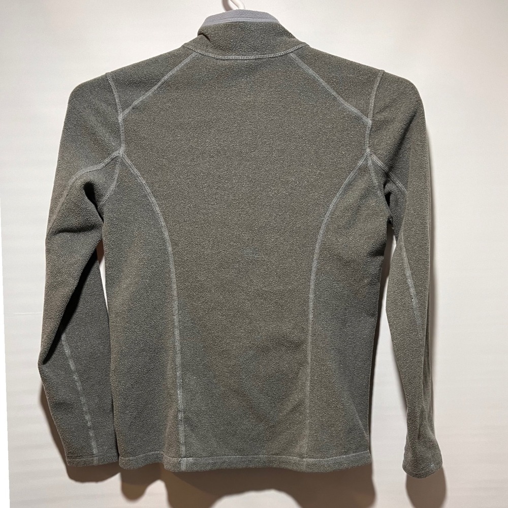 The North Face Womens Fleece 1/4 Zip Pullover Gray Long Sleeve Sweatshirt Size S - Picture 3 of 6